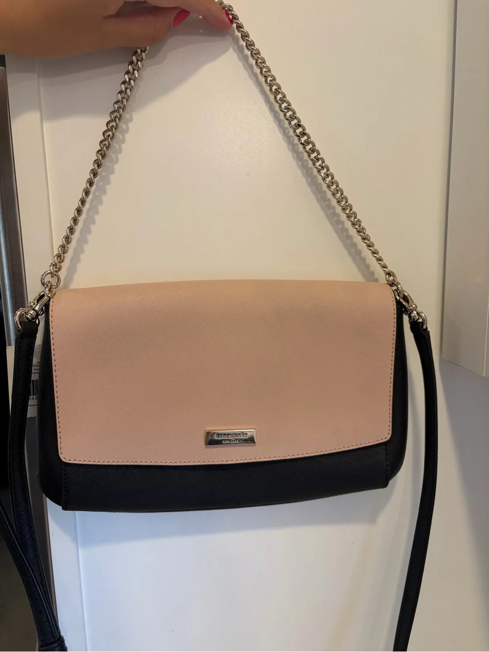 Kate spade pink/black shoulder bag / cross body